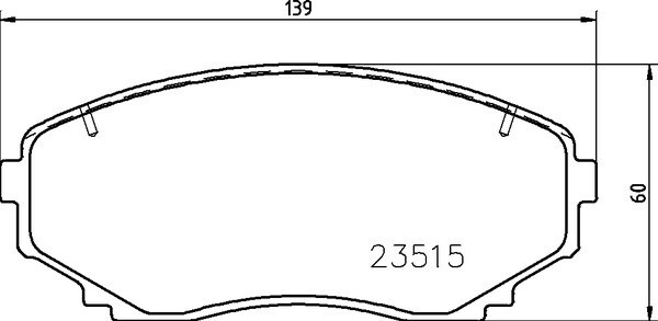 BREMBO Bremsbeläge mit Zubehör Vorne (P 54 059) für MAZDA Cx-9 Cx-7 Edge FORD