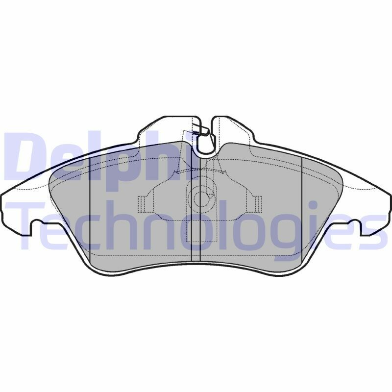 DELPHI Bremsbeläge ohne Zubehör Vorne Rechts Links für MERCEDES-BENZ Sprinter 2-T Vito V-Klasse 3-T VW Lt 28-35 II 28-46 4-T Classic 3,5-T