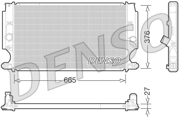 DENSO Motorkühler für TOYOTA Auris Verso Avensis Corolla