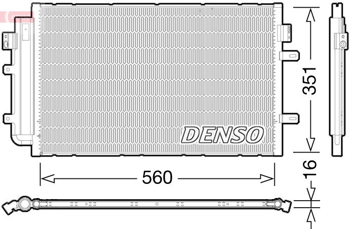 DENSO Klimakondensator 560x351x16 für IVECO Daily V VI