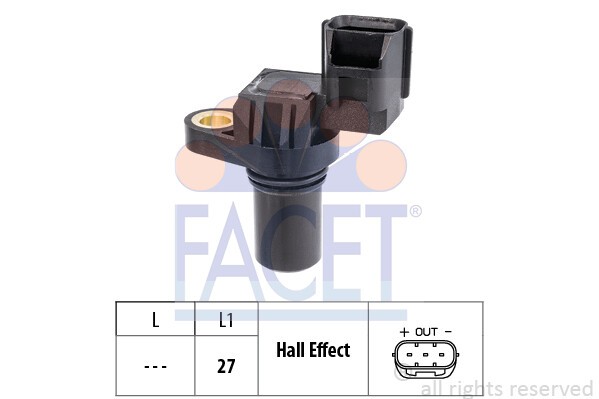 FACET Drehzahlsensor, Automatikgetriebe "Made in Italy - OE Equivalent", Art.-Nr. 9.0754