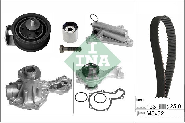 INA Wasserpumpe + Zahnriemensatz mit Wasserpumpe für AUDI A4 B5 A6 C4 VW Passat C5 Cabriolet B4