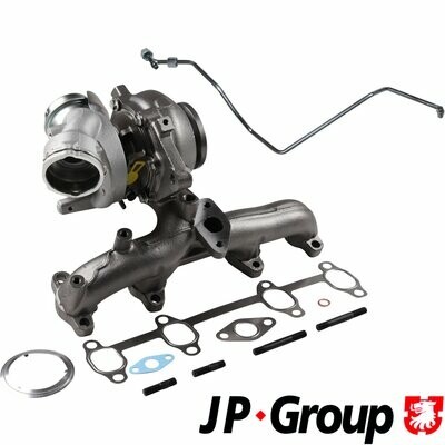 JP GROUP Turbolader mit Ölzulaufleitung (1117802010) für VW Caddy III AUDI A3