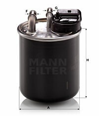 MANN-FILTER Kraftstofffilter, Art.-Nr. WK 820/16