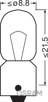OSRAM Glühlampe, Park-/Positionsleuchte Blinkleuchte Positions-/Begrenzungsleuchte 24V