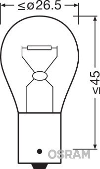 OSRAM Glühlampe, Brems-/Schlusslicht Rückfahrleuchte Hauptscheinwerfer