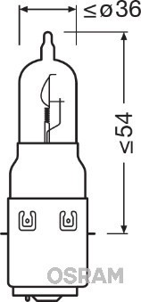 OSRAM Glühlampe, Fernscheinwerfer Hauptscheinwerfer (64327) für YAMAHA