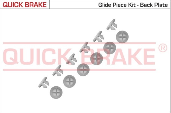 QUICK BRAKE Zubehörsatz Bremsbacken Hinten (6859K) für SKODA Felicia I Rapid