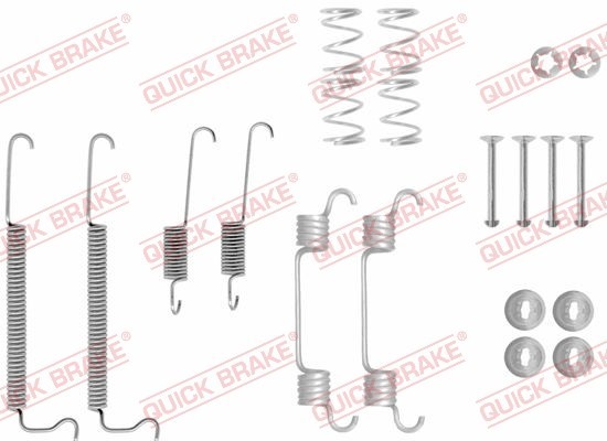 QUICK BRAKE Zubehörsatz Bremsbacken Hinten (105-0043) für OPEL Antara CHEVROLET