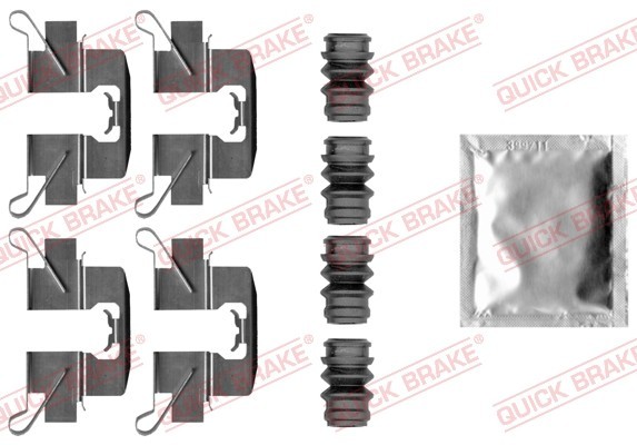 QUICK BRAKE Zubehörsatz Bremsbeläge Hinten (109-0047) für PEUGEOT 3008 Cx-5
