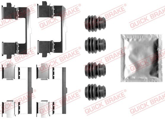QUICK BRAKE Zubehörsatz Bremsbeläge Vorne (109-0048) für DS Ds 5 MAZDA Cx-5