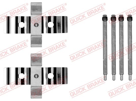 QUICK BRAKE Zubehörsatz Bremsbeläge Hinten (109-0054) für TESLA Model S X VOLVO