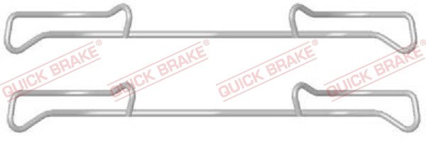 QUICK BRAKE Zubehörsatz Bremsbeläge Vorne (109-1678) für AUDI Q3 A4 B9 VW Golf