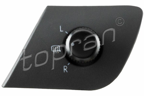 TOPRAN Schalter, Spiegelverstellung Schwarz Fahrerseitig (114 286) für Skoda