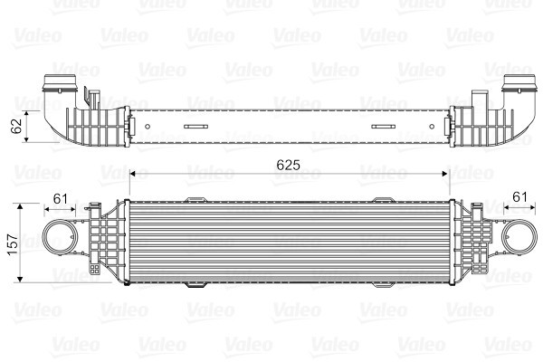 VALEO Ladeluftkühler (818631) für MERCEDES-BENZ E-Klasse C-Klasse CLS Glk-Klasse