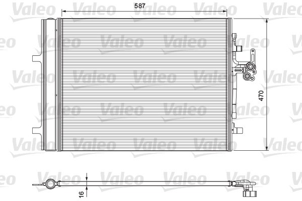 VALEO Klimakondensator für VOLVO V70 III V60 I Xc70 II S80 LAND ROVER Discovery Sport V40 Range Rover Evoque S60