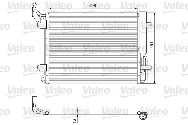 VALEO Klimakondensator (814091) für VW Tiguan | Klimakühler,