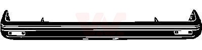 VAN WEZEL Stoßstange Schwarz Vorne (5811576) für VW Golf I Caddy |