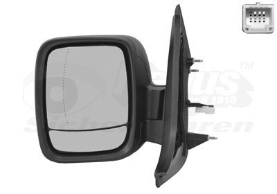 VAN WEZEL Außenspiegel 5-polig Schwarz Links (3891807) für für Nissan Nv300 Opel