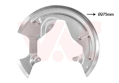 VAN WEZEL Ankerblech für Bremsscheiben Durchmesser-Ø260mm Vorne Links für RENAULT Modus / Grand Clio III