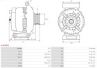 AS-PL Generator "Wiederaufbereitet | AS-PL | Lichtmaschinen", Art.-Nr. A4035PR
