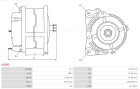 AS-PL Generator "Brandneu | AS-PL | Lichtmaschinen | 63321826", Art.-Nr. A4043