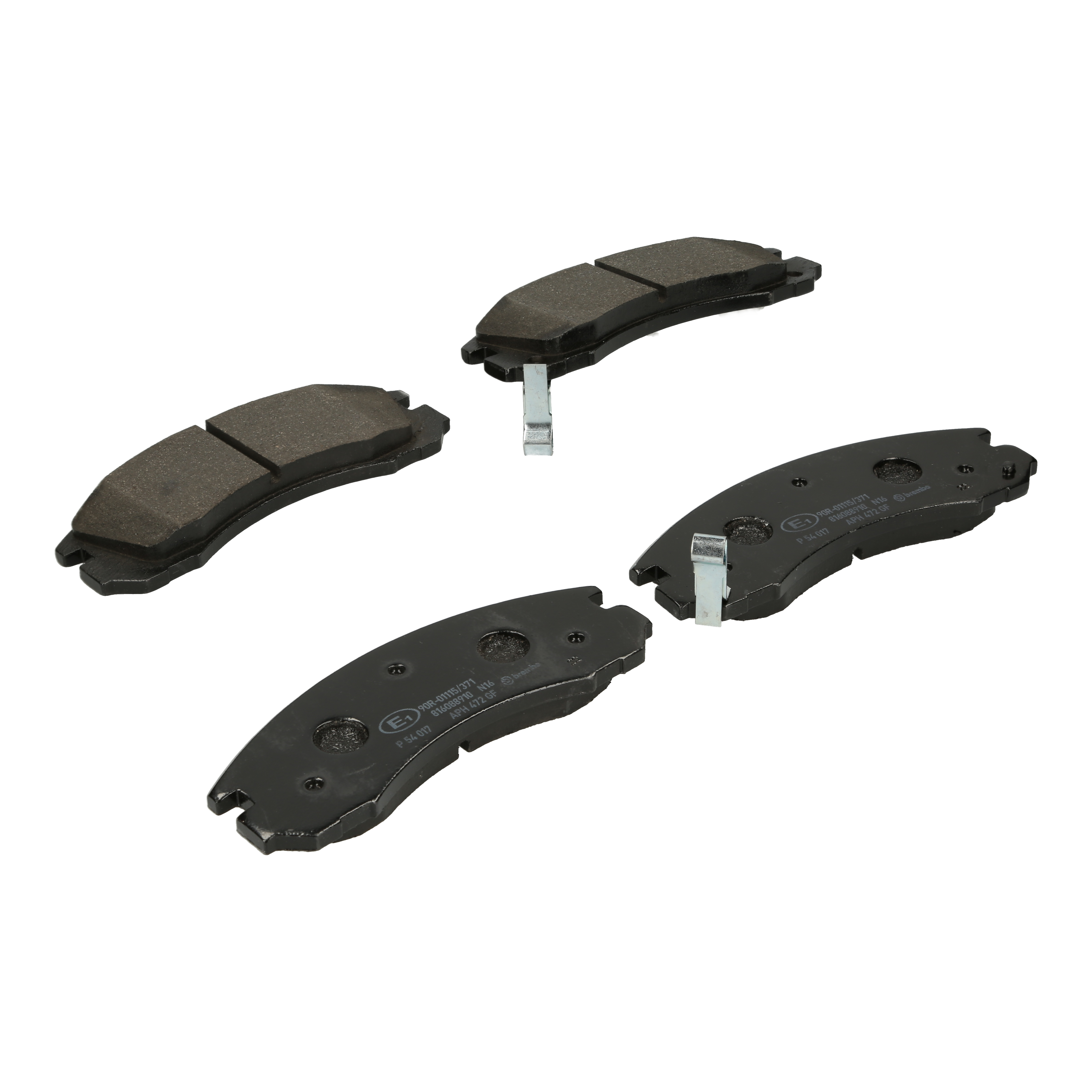 Bremsbelagsatz, Scheibenbremse | BREMBO (P 54 017)