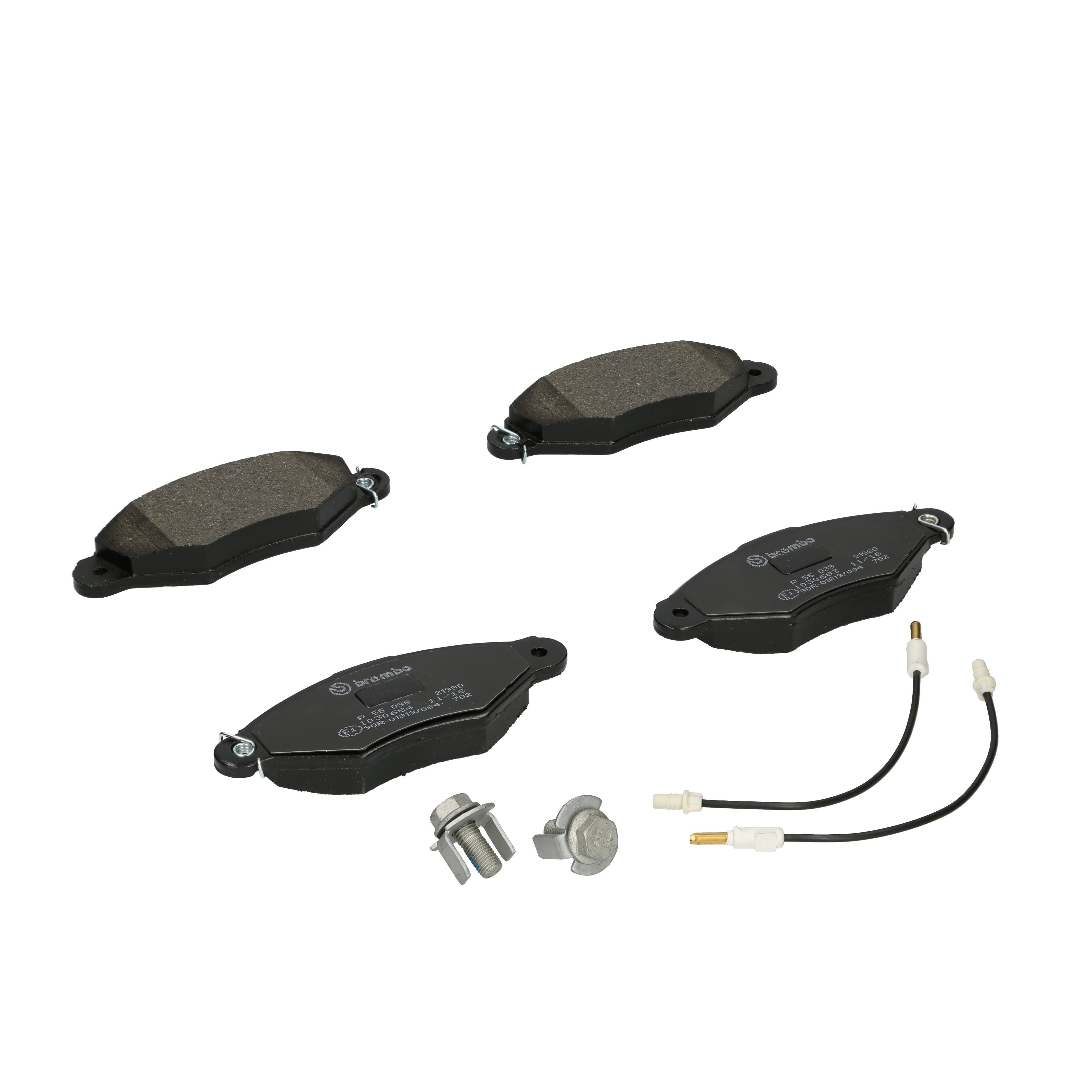 Bremsbelagsatz, Scheibenbremse | BREMBO (P 56 038)