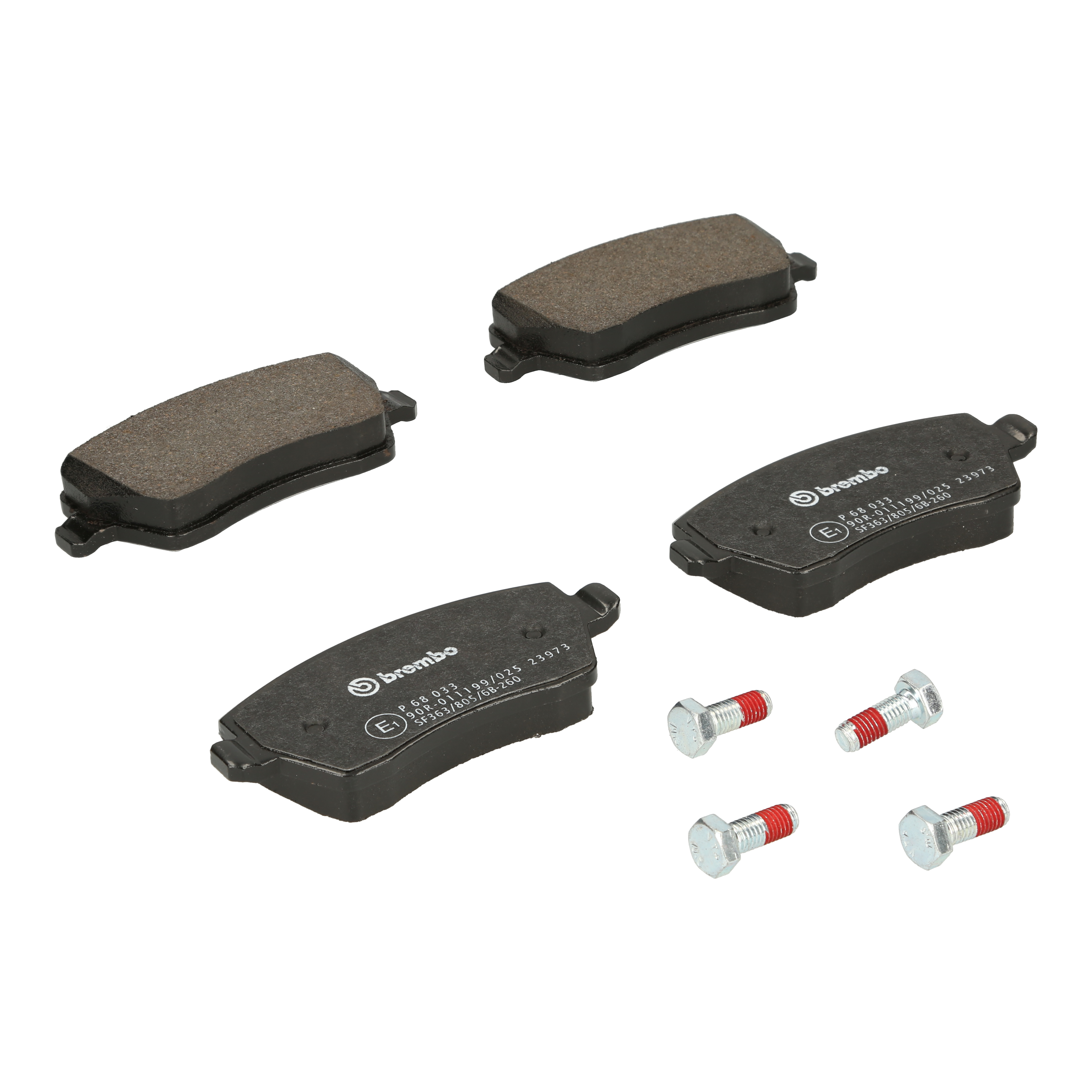 Bremsbelagsatz, Scheibenbremse | BREMBO (P 68 033)