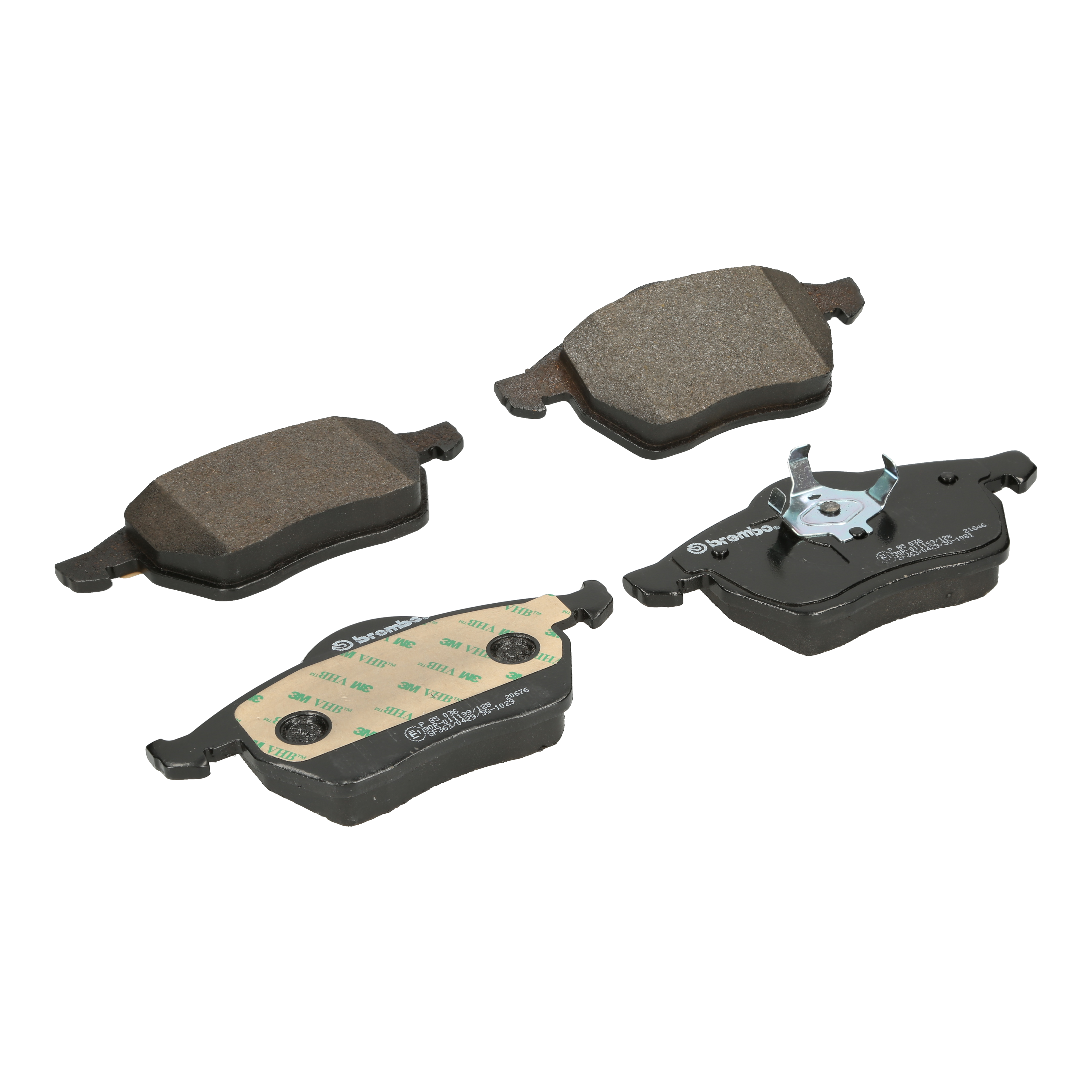 Bremsbelagsatz, Scheibenbremse 'BREMSBELÄGE, RICHTUNGSGEBUNDEN' | BREMBO (P 85 036)