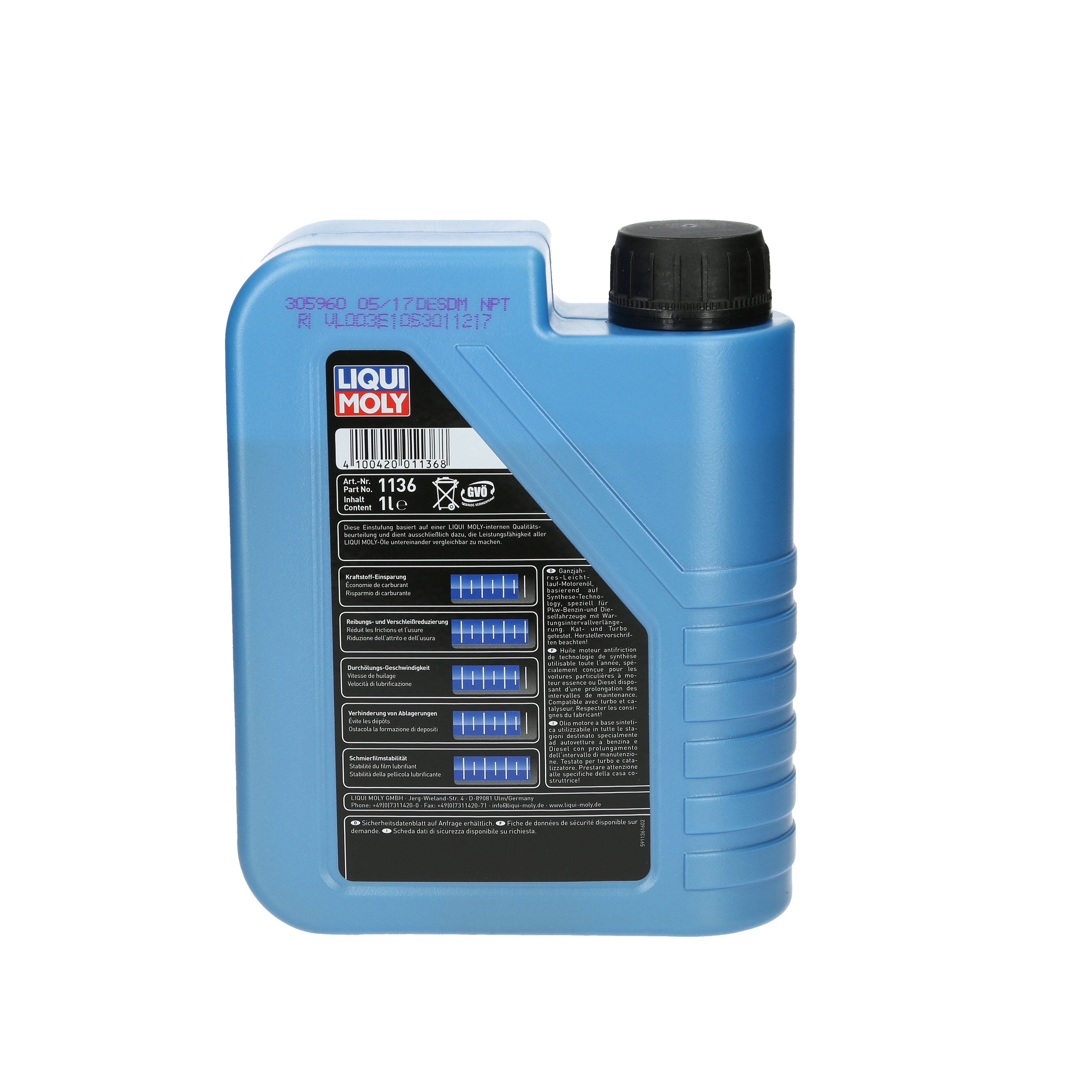 Huile moteur Liqui Moly Longtime High Tech 5W-30 LIQUI MOLY