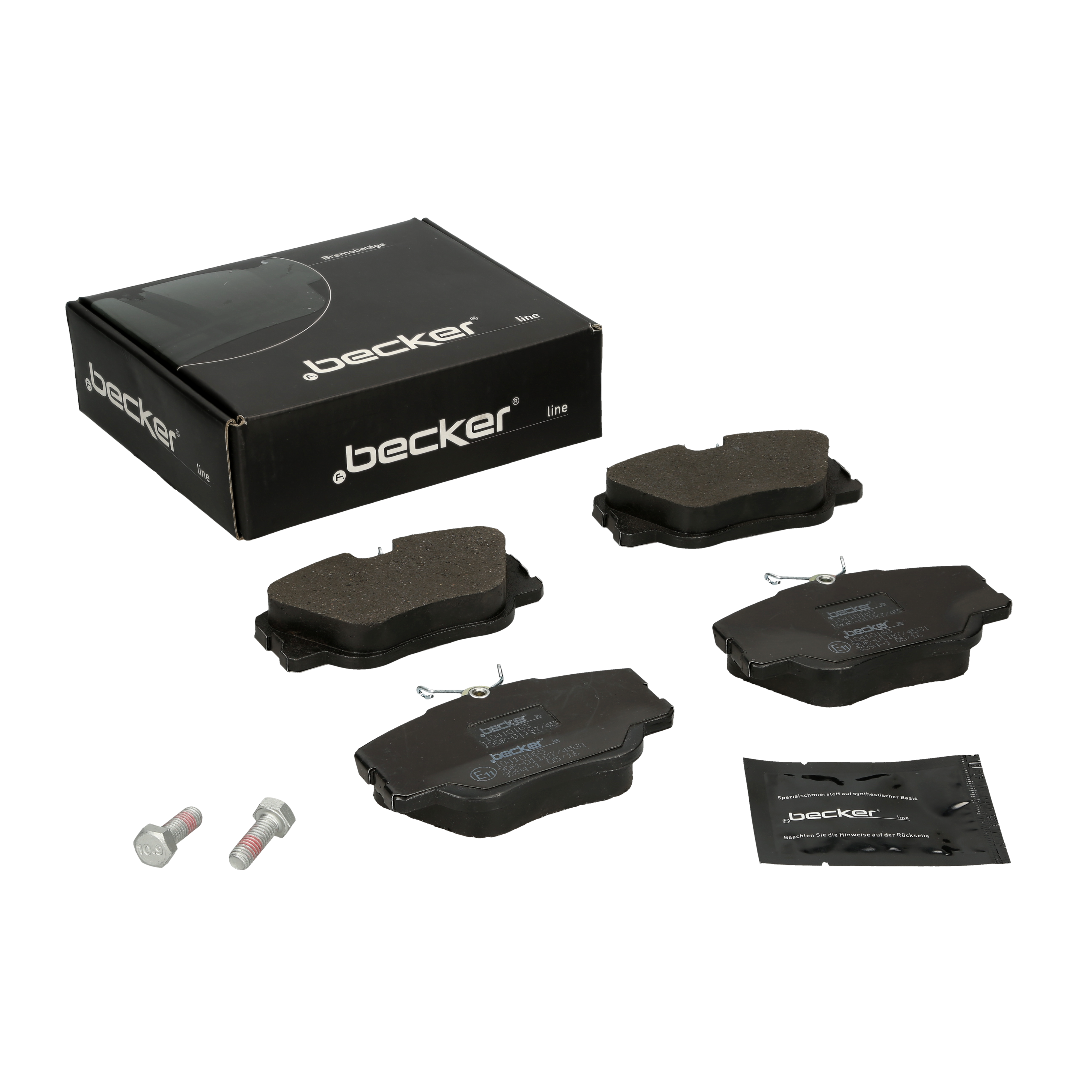 Bremsbelagsatz, Scheibenbremse | f.becker_line (104 10165)