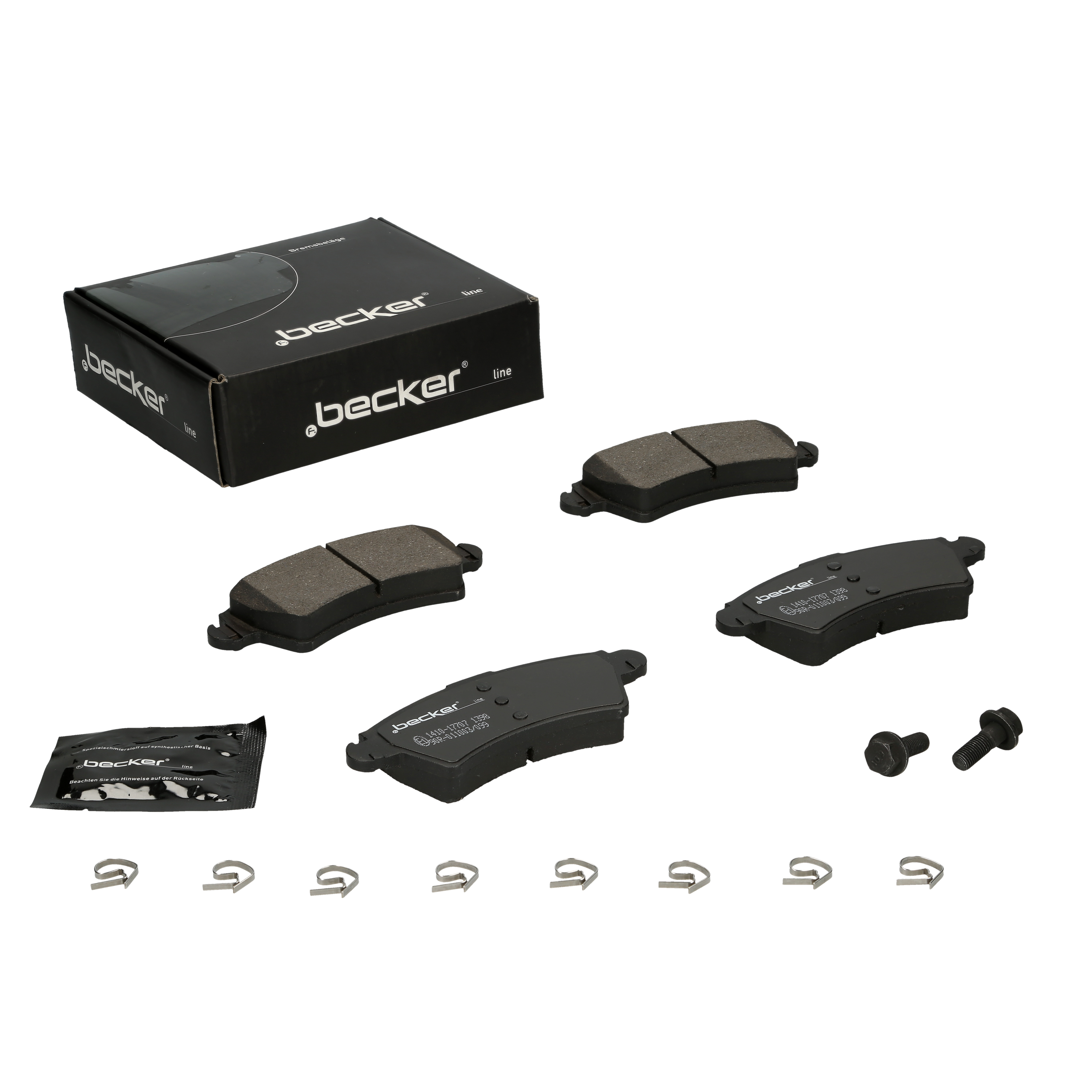 Bremsbelagsatz, Scheibenbremse | f.becker_line (104 10246)