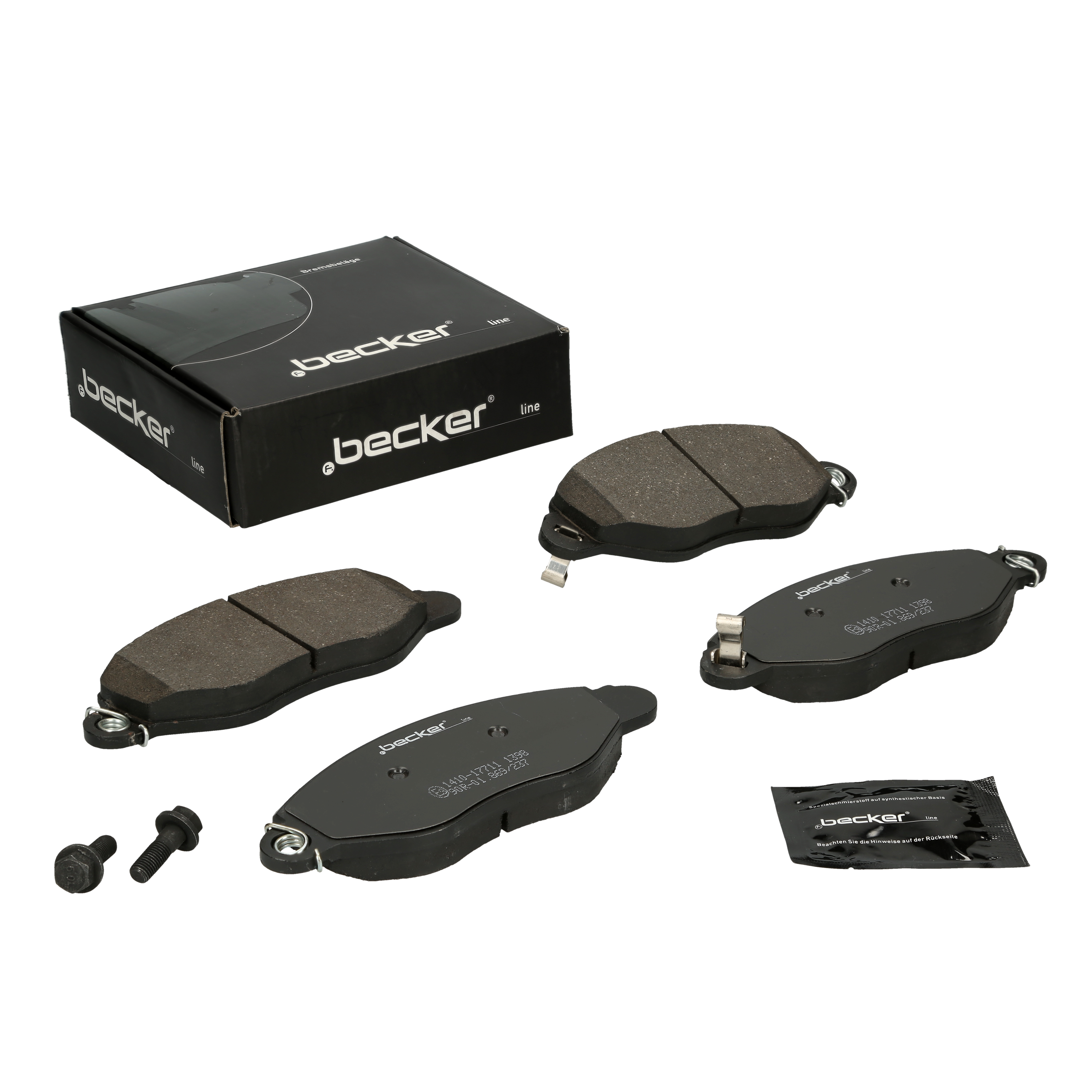 Bremsbelagsatz, Scheibenbremse | f.becker_line (104 10250)