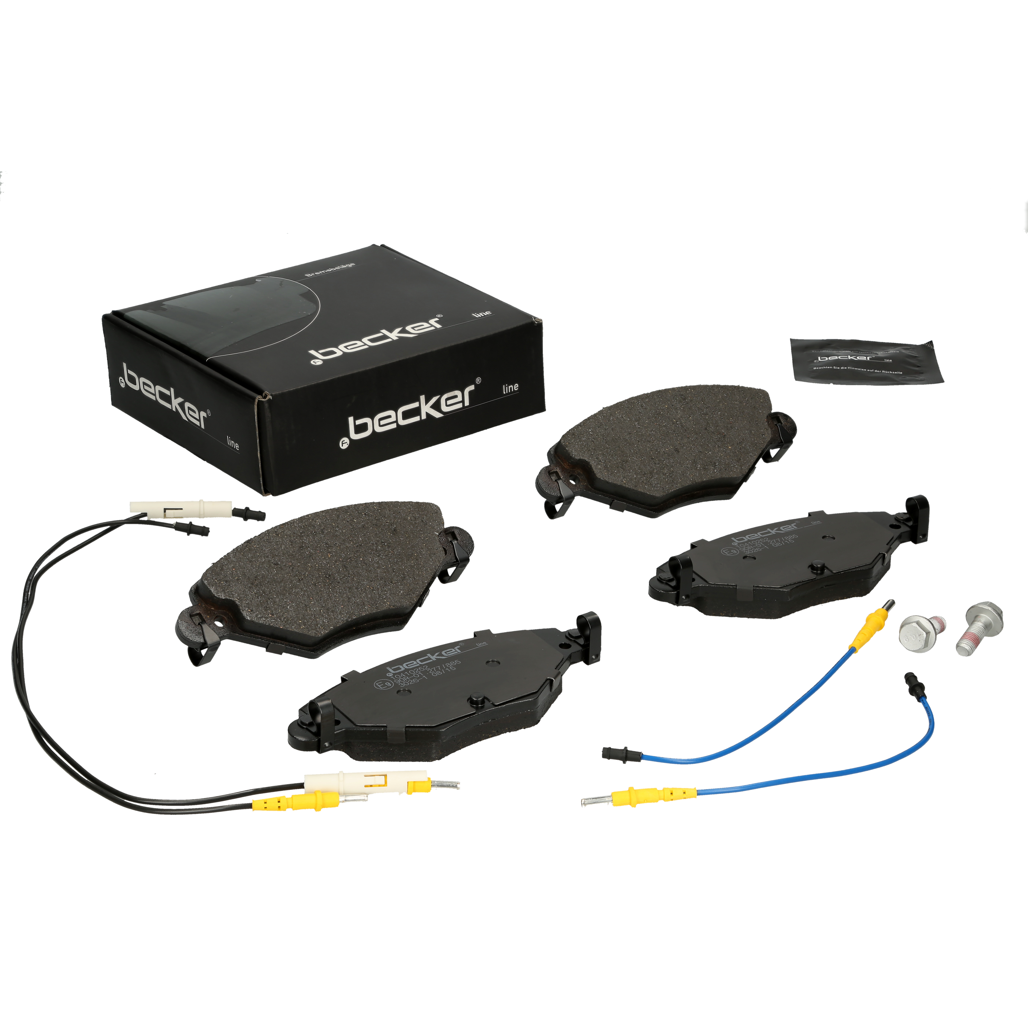 Bremsbelagsatz, Scheibenbremse | f.becker_line (104 10252)