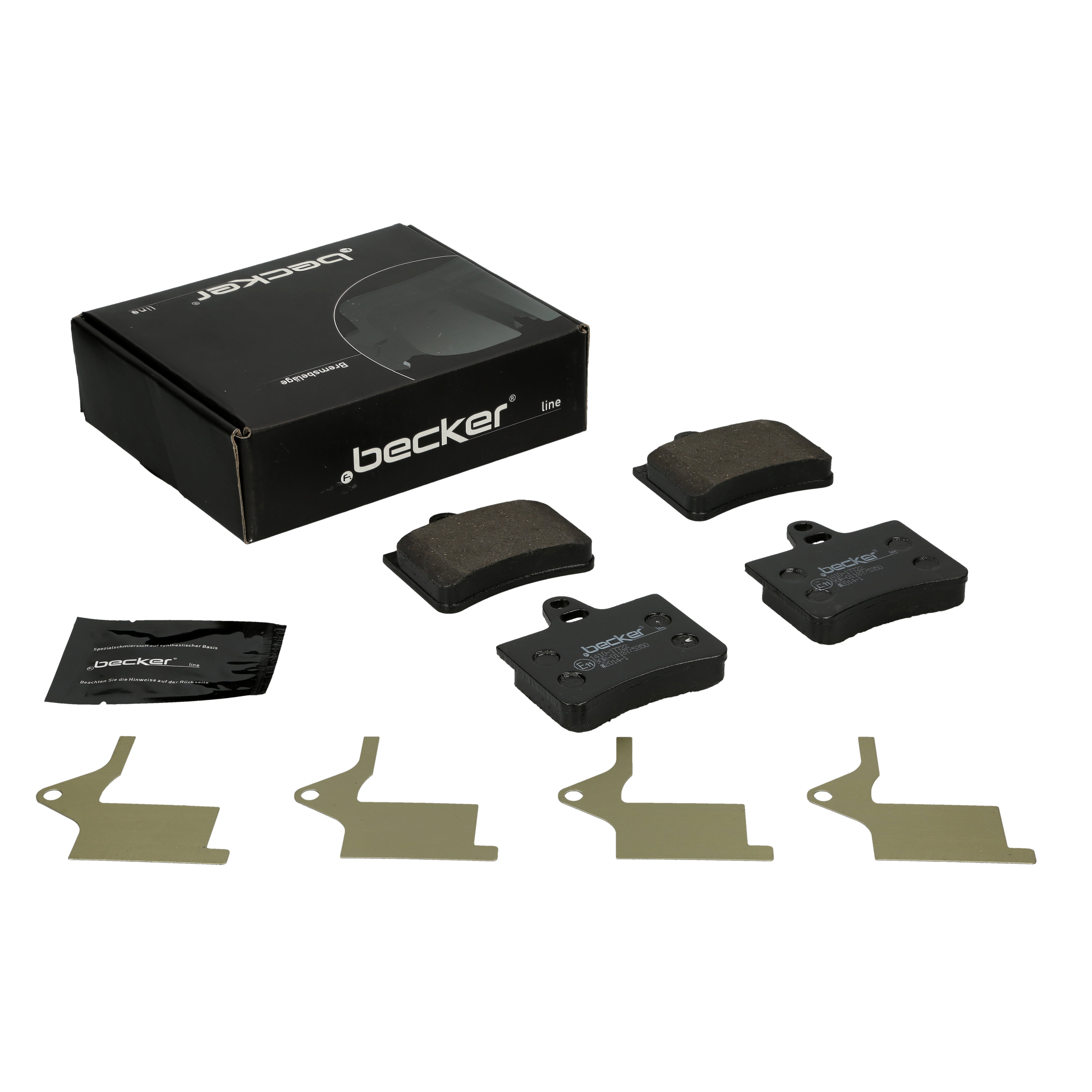 Bremsbelagsatz, Scheibenbremse | f.becker_line (104 10261)