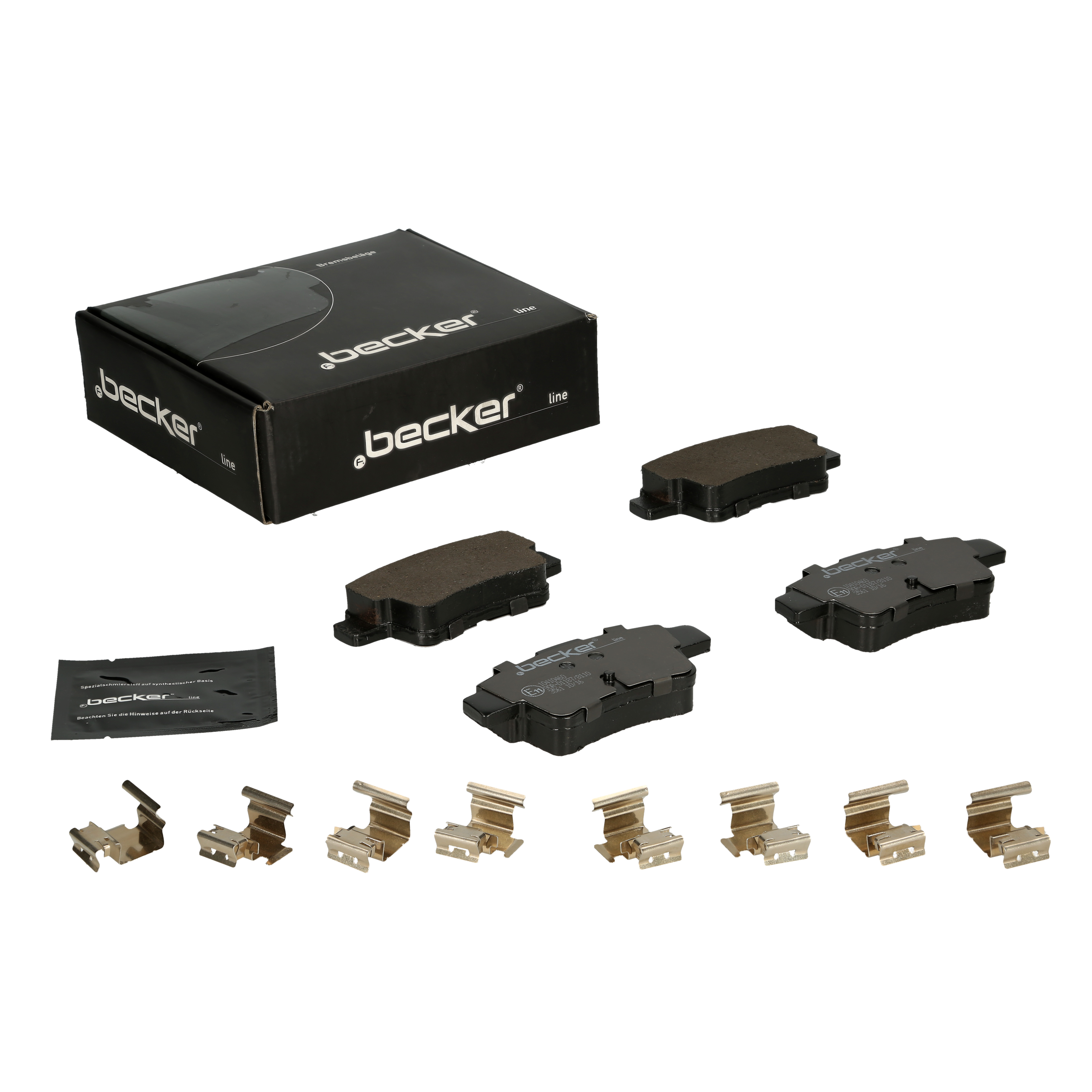 Bremsbelagsatz, Scheibenbremse | f.becker_line (104 10460)