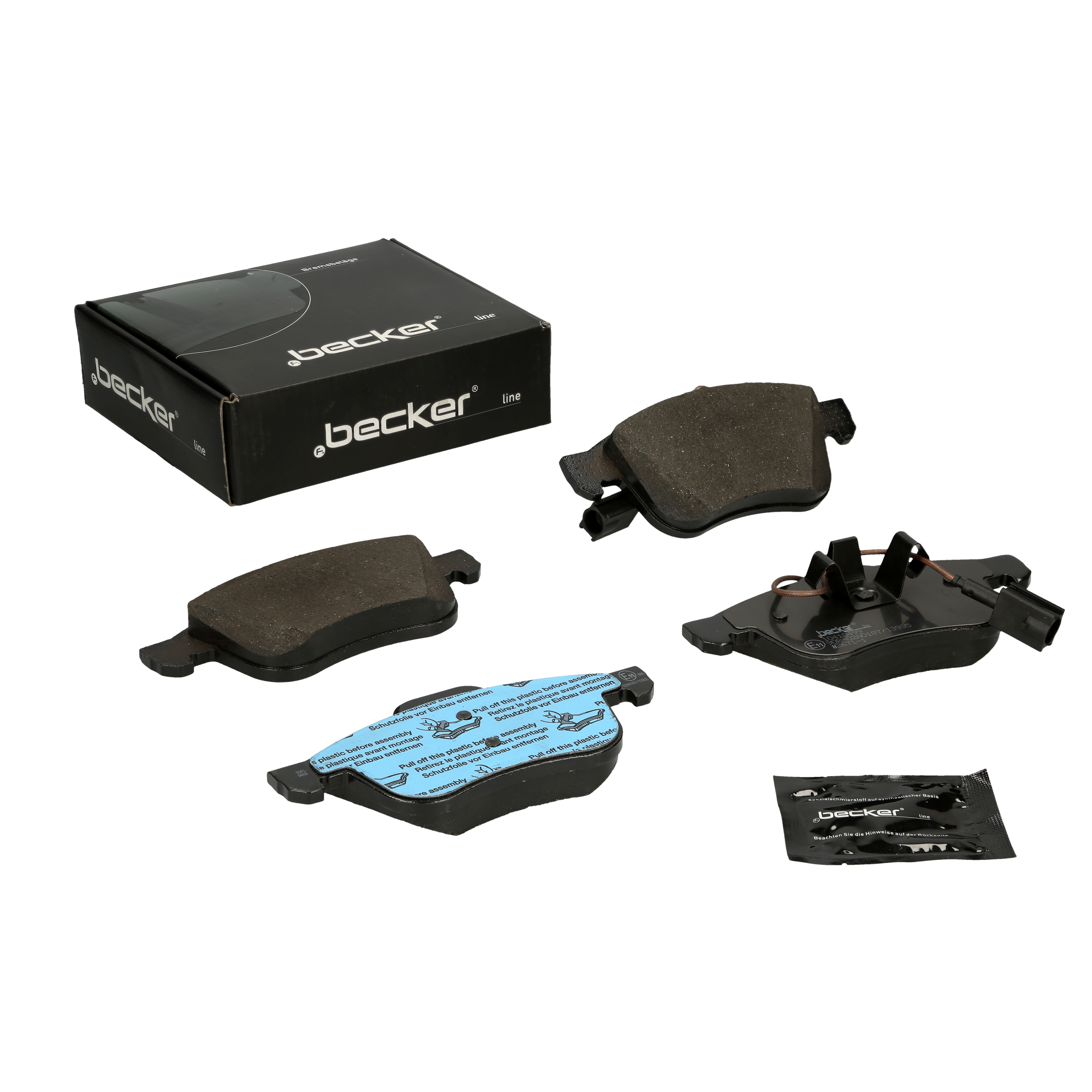 Bremsbelagsatz, Scheibenbremse | f.becker_line (104 10499)