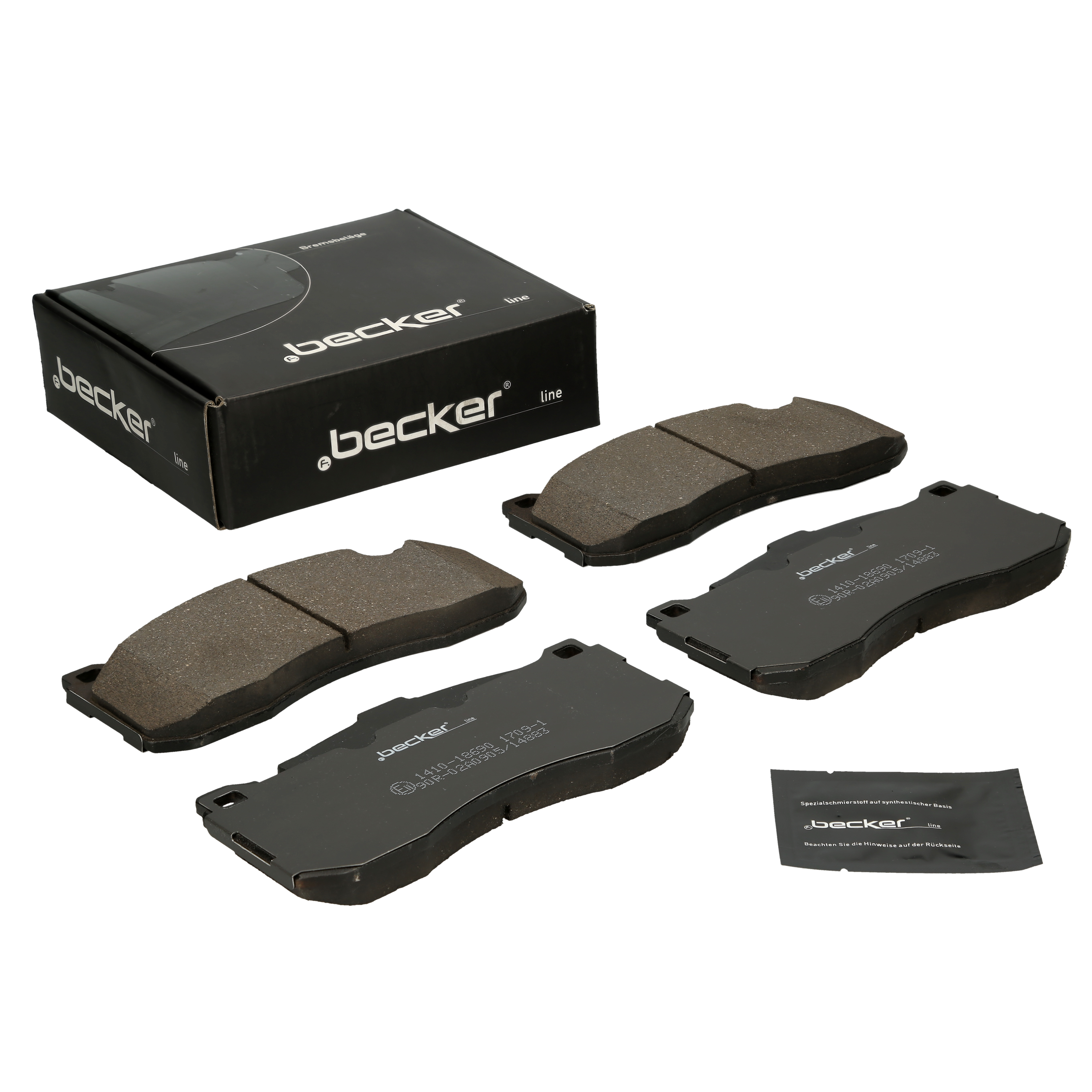 Bremsbelagsatz, Scheibenbremse | f.becker_line (104 10606)