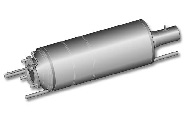 Rußpartikelfilter für einen Opel Vectra Rußpartikelfilter für einen Opel Vectra
